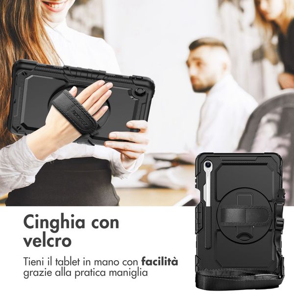 Accezz Cover Posteriore Resistente con tracolla Samsung Galaxy Tab S11 - Nero