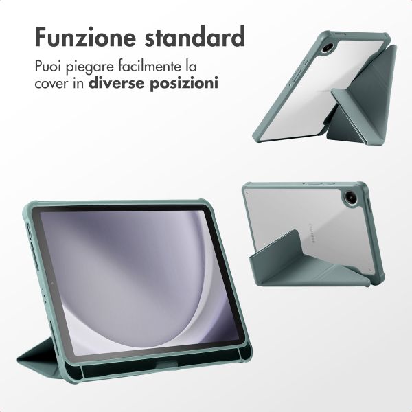 imoshion Cover Origami Samsung Galaxy Tab A9 8.7 pollici - Verde scuro
