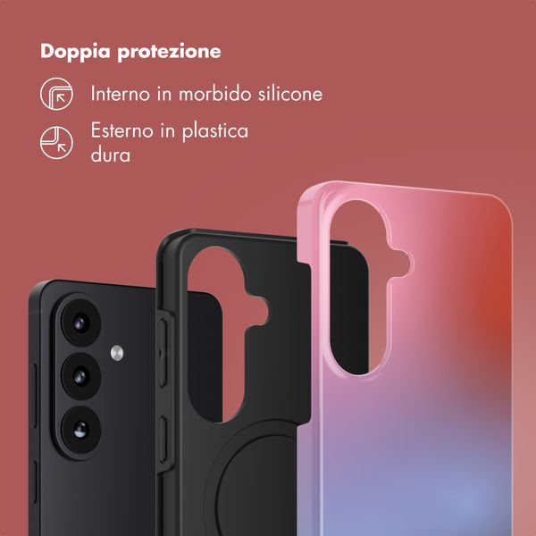 Selencia Cover Posteriore Vivid Samsung Galaxy S26 - Gradient Soft Blush