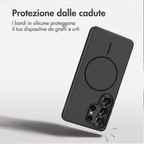 imoshion Cover posteriore Color con Thin MagSafe Ring Samsung Galaxy S26 Ultra - Nero