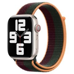 Apple Cinturino Sport Loop Apple Watch | 44/45/46/49 mm - Dark Cherry/Forest Green