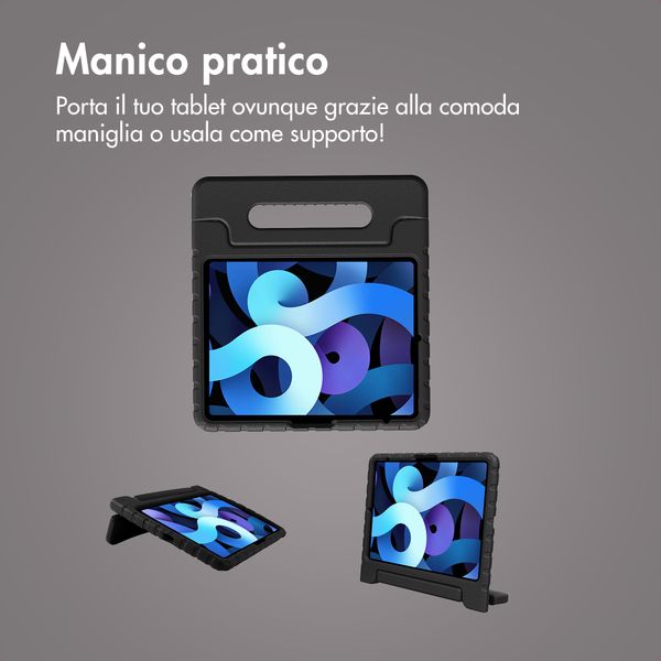 imoshion Cover Posteriore Kidsproof con Maniglia Apple iPad Air 13 pollici (2026) M4 / (2025) M3 / (2024) M2 - Nero