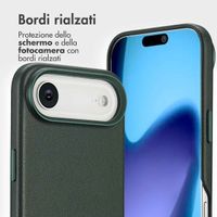 Accezz Cover in pelle 2 in 1 con MagSafe Apple iPhone Air - Cedar Green