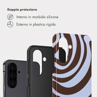 Selencia Cover Posteriore Vivid Samsung Galaxy A36 / A56 - Dream Swirl Chocolate