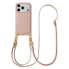Selencia Cover per telefono Nova con cordino e portacarte Apple iPhone 17 Pro - Dusty Rose