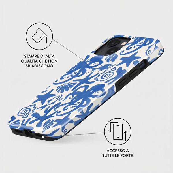 Burga Cover Posteriore Resistente con MagSafe Apple iPhone 13 - Nera