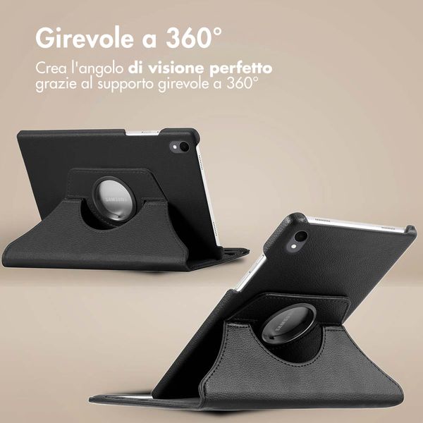 imoshion Cover Girevole a 360° Samsung Galaxy Tab S11 - Nero