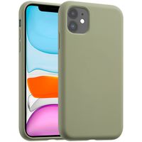 Accezz Cover in silicone liquido con MagSafe Apple iPhone 11 - Cooper Green