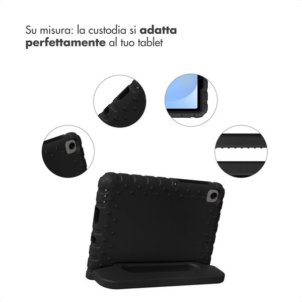 imoshion Cover Posteriore Kidsproof con Maniglia Samsung Galaxy Tab A11 / A9 8.7 pollici - Nero