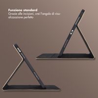 Selencia Cover Riva Apple iPad 11 (2025) 11 pollici A16 / iPad 10 (2022) 10.9 pollici - Mocha Brown