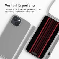 imoshion Cover in Silicone con Cordino Apple iPhone 15 - Grigio chiaro