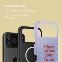 Selencia Cover posteriore Vivid con MagSafe Apple iPhone 17 Pro Max - More Amor