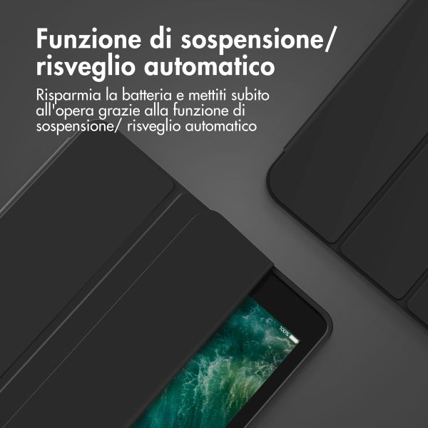 Accezz Cover a libro in silicone Smart Apple iPad Air 13 pollici (2026) M4 / (2025) M3 / (2024) M2 - Nero