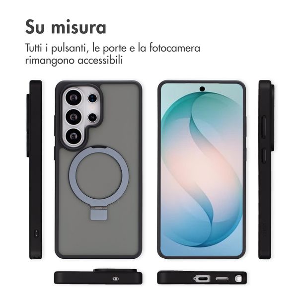 Accezz Cover con anello e supporto con MagSafe Samsung Galaxy S26 Ultra - Nero
