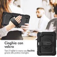 Accezz Cover Posteriore Resistente con tracolla Apple iPad Air 5 (2022) / Air 4 (2020) - Nero