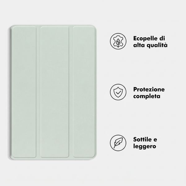 imoshion Cover a libro Trifold Samsung Galaxy Tab A9 Plus - Verde chiaro