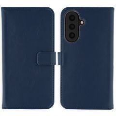 Selencia Cover a libro in vera pelle Samsung Galaxy A57 (5G) - Blu scuro