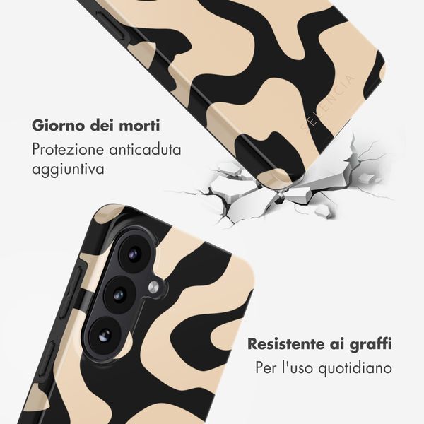 Selencia Cover posteriore Vivid con MagSafe Samsung Galaxy S26 Plus - Art Wave Black