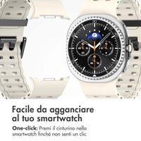 imoshion Cinturino Ocean in silicone Samsung Galaxy Watch 8 (40/44mm) / Classic (46mm) - Luce stellare