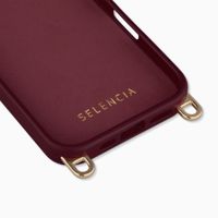 Selencia Cover posteriore Rivièra con MagSafe con ganci rimovibili Apple iPhone 17 - Bold Burgundy