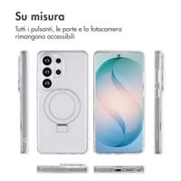 Accezz Cover con anello e supporto con MagSafe Samsung Galaxy S26 Ultra - Trasparente
