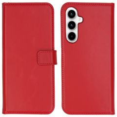 Selencia Cover a libro in vera pelle Samsung Galaxy A35 - Rosso