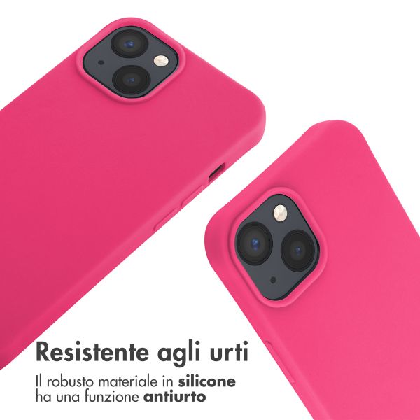 imoshion Cover in Silicone con Cordino Apple iPhone 14 - Fluor Roze