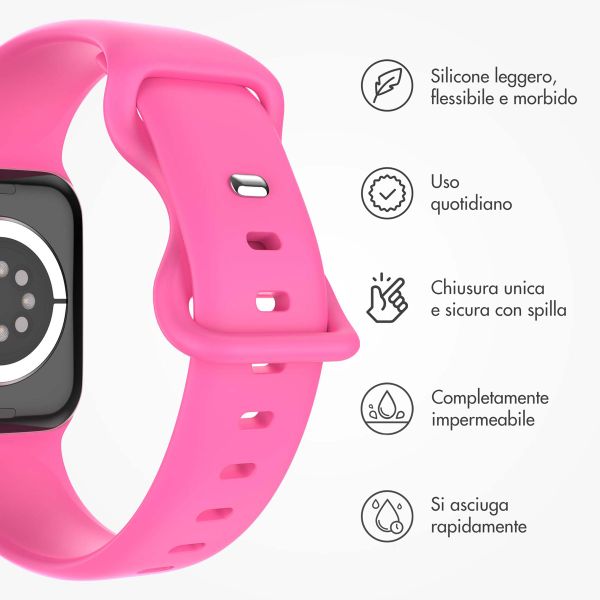 imoshion Cinturino in silicone⁺ Apple Watch | 44/45/46/49 mm - Taglia M/L - Barbie Pink