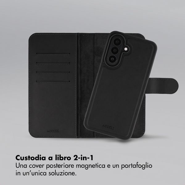 Accezz Cover a libro Edge rimovibile con MagSafe Samsung Galaxy A27 (5G) - Nero