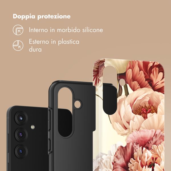 Selencia Cover Posteriore Vivid Samsung Galaxy S25 FE - Vintage Peony