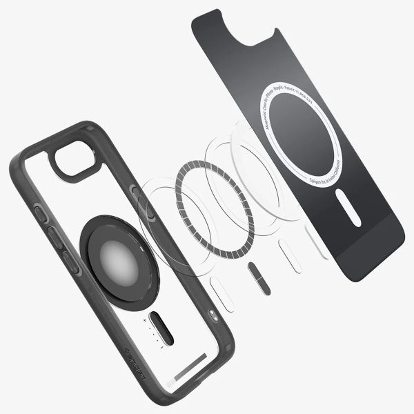 Spigen Cover Posteriore Ultra Ibrida con MagSafe Apple iPhone 17e / 16e - Nero