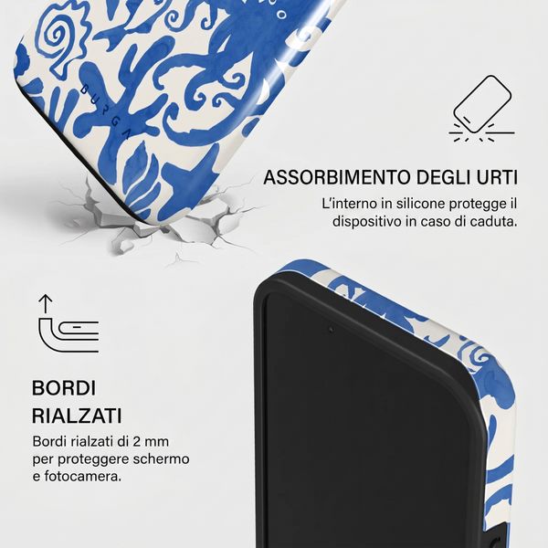 Burga Cover Posteriore Resistente con MagSafe Apple iPhone 15 - Nera