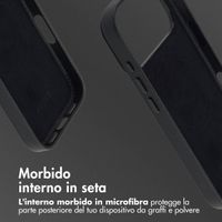 Accezz Cover in Pelle con MagSafe Apple iPhone 17 Pro Max - Onyx Black