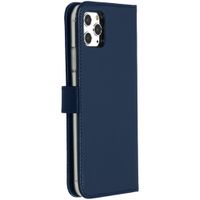 Selencia Cover a libro in vera pelle Apple iPhone 11 Pro Max - Blu