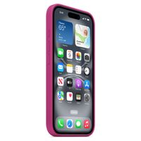 Apple Cover Posteriore in Silicone con MagSafe Apple iPhone 16 - Fucsia
