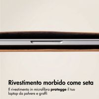 Accezz Cover in pelle per Apple MacBook 14 pollici - Laptopsleeve - Cognac