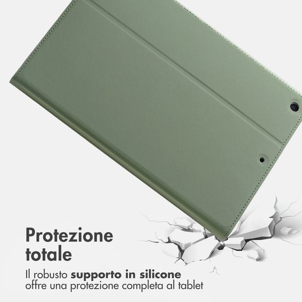 Accezz Cover Tablet Classica Apple iPad 9 (2021) 10.2 pollici / iPad 8 (2020) 10.2 pollici / iPad 7 (2019) 10.2 pollici - Verde
