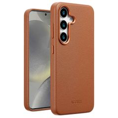 Accezz Cover in Pelle con MagSafe Samsung Galaxy S25 - Sienna Brown