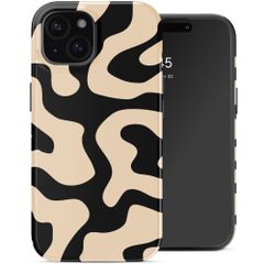 Selencia Cover posteriore Vivid con MagSafe Apple iPhone 15 - Art Wave Black