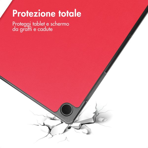 imoshion Cover a libro Trifold Samsung Galaxy Tab A11 Plus - Rosso