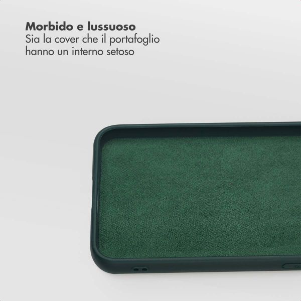 Selencia Libreria rimovibile Olyn con MagSafe Samsung Galaxy S25 / S24 - Verde