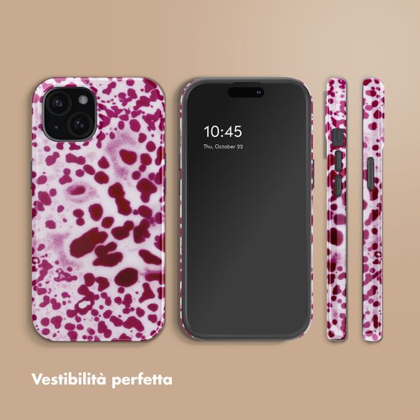 Selencia Cover posteriore Vivid con MagSafe Apple iPhone 15 - Cosmic Orchid