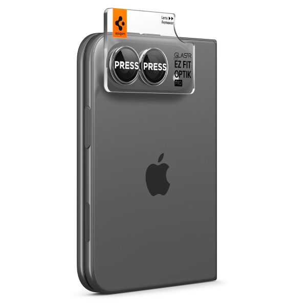 Spigen Optik Pro EZ Fit Lens Protector confezione da 2 Apple iPhone Duo - White