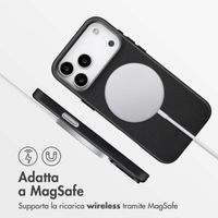 Accezz Cover in Pelle con MagSafe Apple iPhone 17 Pro Max - Onyx Black