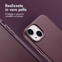 Accezz Cover in Pelle con MagSafe Apple iPhone 14 - Heath Purple