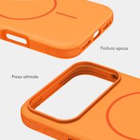 imoshion Cover posteriore Color con Thin MagSafe Ring Apple iPhone 17 Pro - Arancio