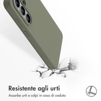 Accezz Cover in silicone liquido con MagSafe Samsung Galaxy S26 Ultra - Cooper Green