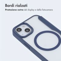 imoshion Bookcase trasparente con MagSafe Apple iPhone 14 / 13 - Blu