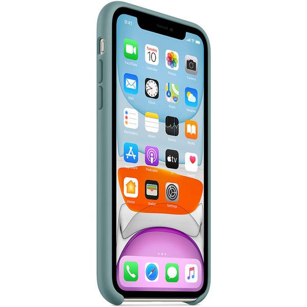 Apple Cover in Silicone Apple iPhone 11 - Cactus