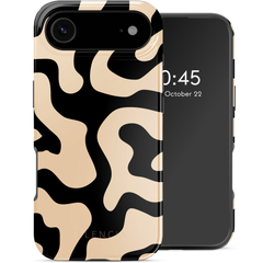 Selencia Cover posteriore Vivid con MagSafe Apple iPhone Air - Art Wave Black